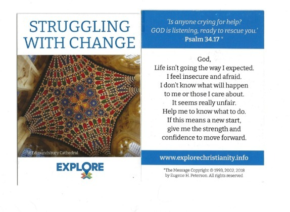 Struggling With Change Prayer