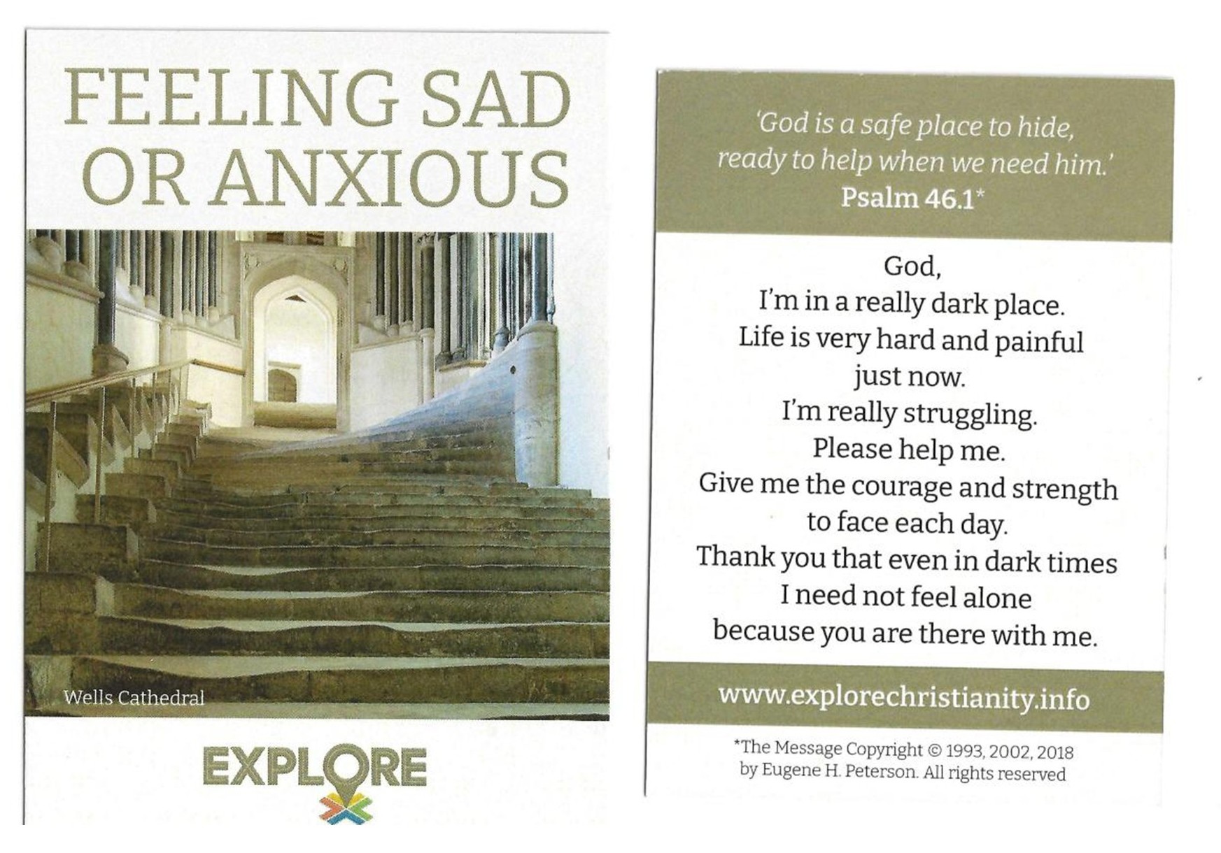 Feeling Sad or Anxious Prayer