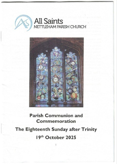 Order of Service Front Cover
